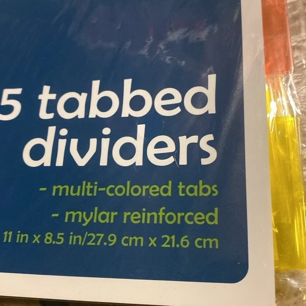 Tab Divider /File Folder Bundle Reinforced NWT Office/School Supplies Teacher